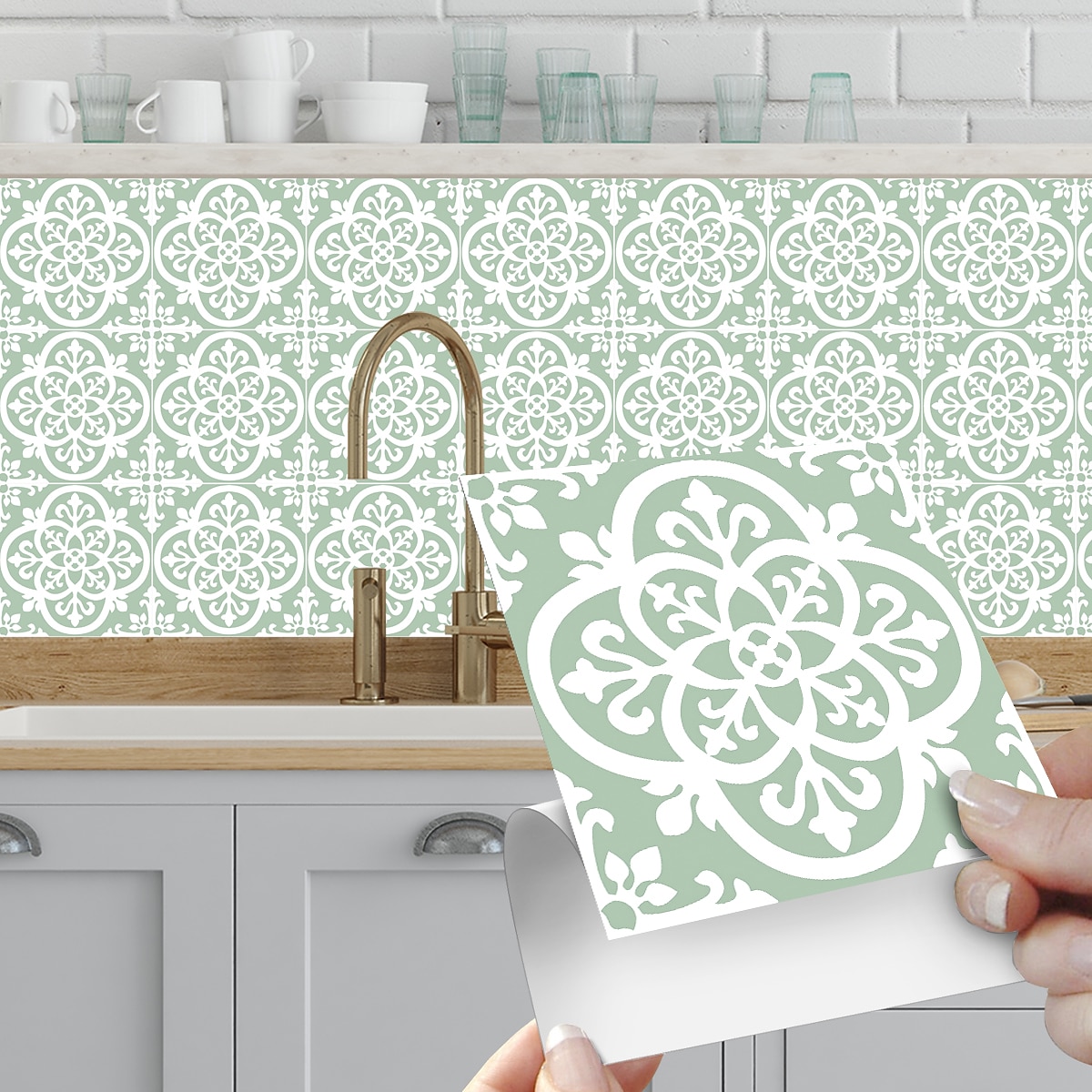 Vintage Self-Adhesive Tile Sticker Square Peel and Stick Non-Slip Waterproof Removable PVC Bathroom Kitchen Home Decor Floor Wall Stair Tile Sticker 2025 - $13.99 –P1