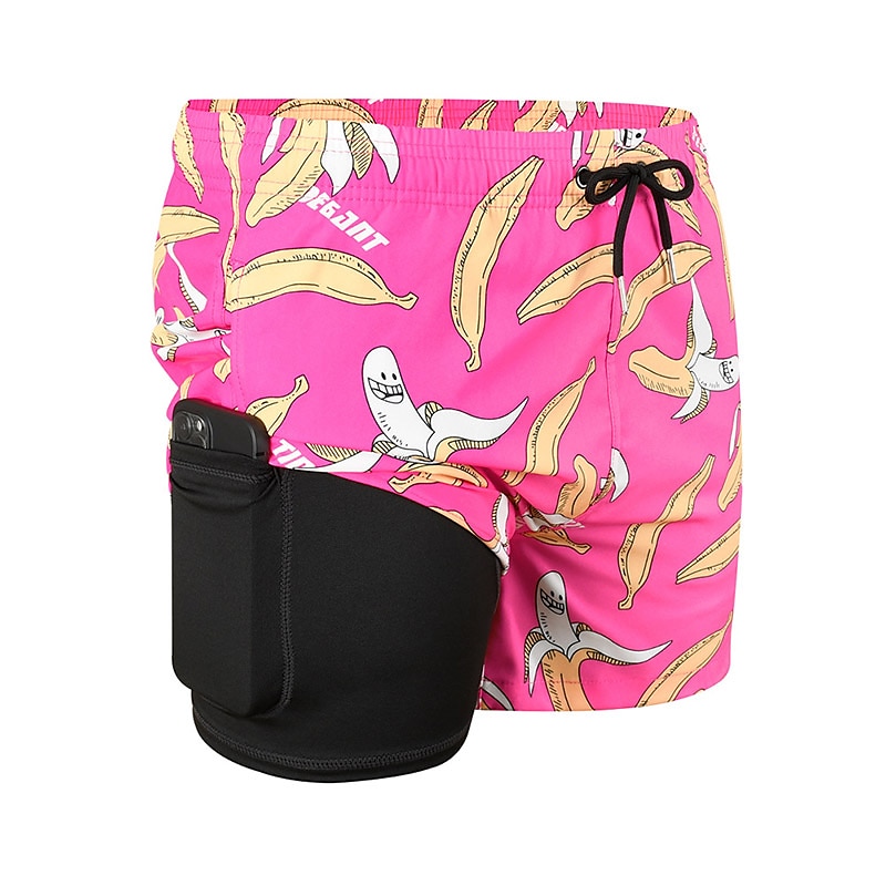Men's Board Shorts Swim Shorts Swim Trunks Summer Shorts Drawstring Elastic Waist 2 in 1 Graphic Comfort Breathable Short Casual Holiday Beach Hawaiian Stylish Gradient blue Black 2025 - $20.99 –P13