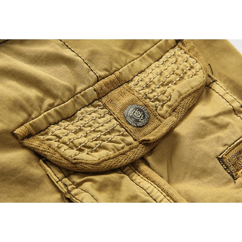 Men's Capri Cargo Shorts Cargo Shorts Shorts Capri Pants Hiking Shorts Leg Drawstring 6 Pocket Plain Comfort Outdoor Daily Going out Fashion Streetwear Black Army Green 2026 - $31.99 –P11