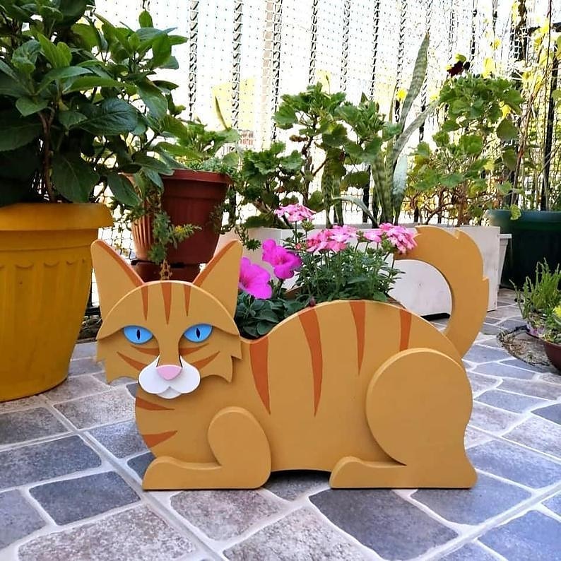 fioriere da giardino, simpatica fioriera a forma di animale di cartone animato a forma di cane gatto, fioriera succulenta per piante viventi o artificiali per balcone di casa, decorazione da giardino del 2025 a $20.99 –P6