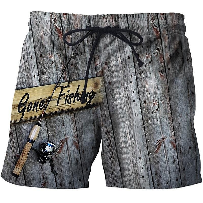 Homens Estampas Abstratas Peixes Calção Justo de Natação Shorts de Natação Bermuda de Surf Cintura Média Moda Roupa de rua Casual Ao ar livre Diário Feriado Bolsos Com Cordão Cintura elástica Designer de 2025 por $19.99 –P12