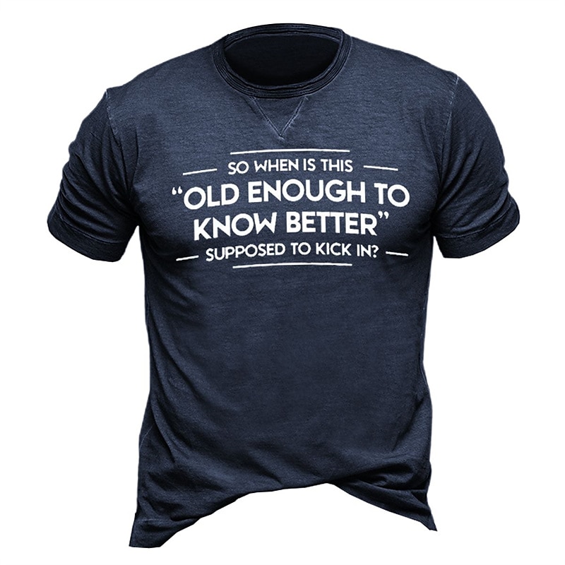 Homens Letra Estampas Abstratas Camiseta Estilo casual Algodão Manga Curta Gráfico Camisa Preto Vinho Azul Marinho Escuro Camiseta confortável Férias Rua Roupas de estilistas de 2025 por $15.99 –P1