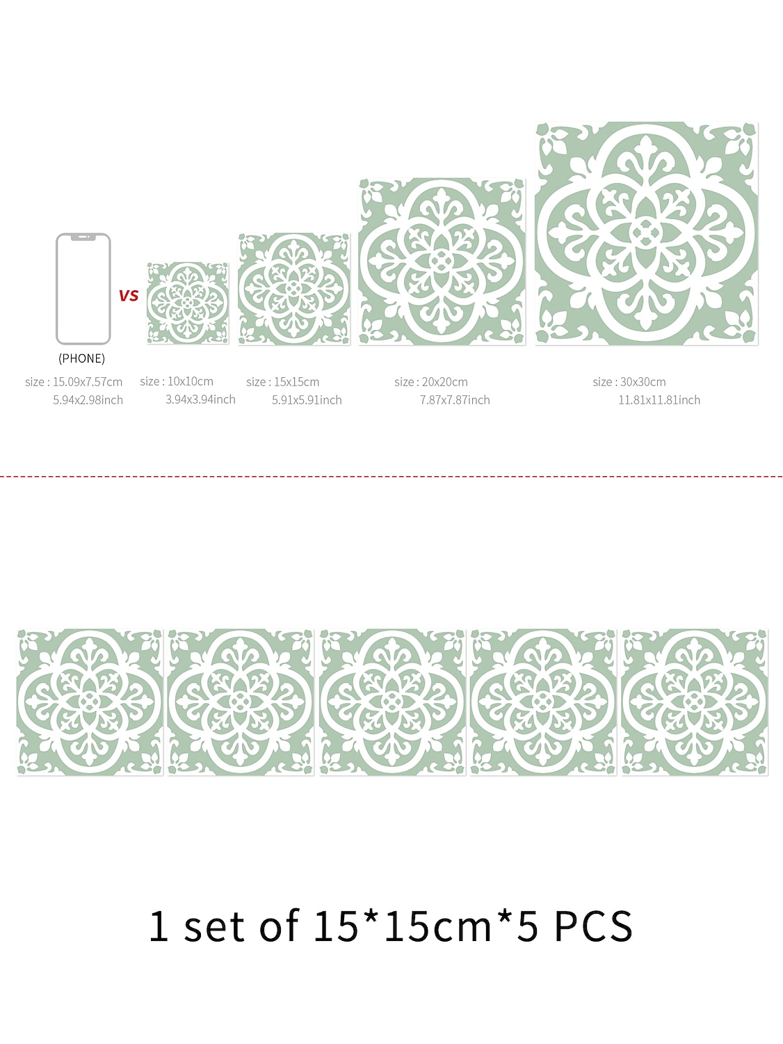 Vintage Self-Adhesive Tile Sticker Square Peel and Stick Non-Slip Waterproof Removable PVC Bathroom Kitchen Home Decor Floor Wall Stair Tile Sticker 2025 - $13.99 –P3