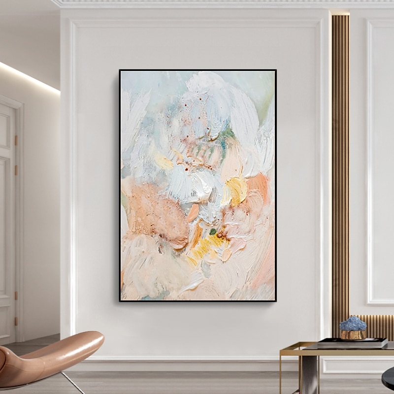 النفط الطلاء اليدوية رسمت باليد جدار الفن سميكة النفط مجردة قماش اللوحة زخرفة المنزل ديكور إطار ممتد جاهز للتعليق 2026 - $131.99 –P1