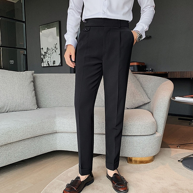 Red Kap Pantalones de trabajo de sarga plisados dobles  ejecutivos para hombre, Negro - : Ropa, Zapatos y Joyería