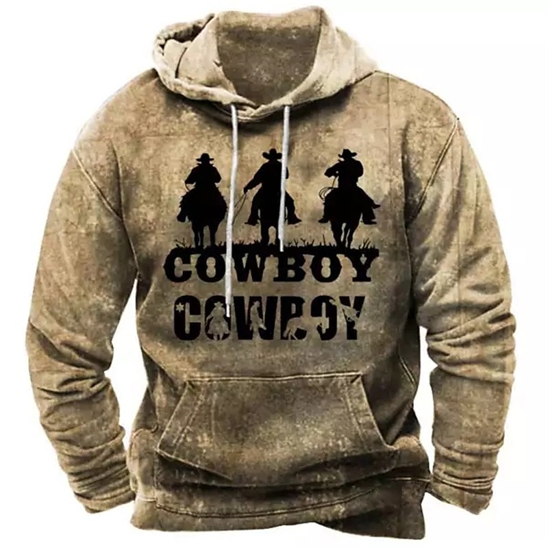 Hombre Animal Caballo Sudadera Sudaderas Sudadera Con Capucha Manga Larga Sudadera con capucha Con Capucha Ropa de calle Impresión 3D Diario Deportes Negro Marrón Estampado Primavera & Otoño Diseñador 2025 - $29.99 –P2