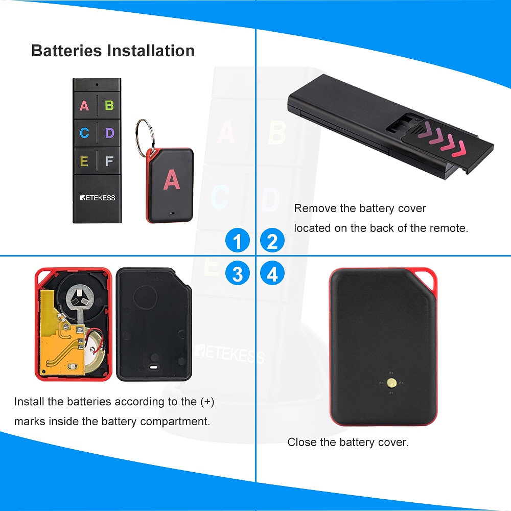 th104 draadloze sleutelzoeker rf sleutelzoeker pet tracker portemonnee tracker afstandsbediening 1 rf zender 6 ontvanger 2025 - $47.99 –P4