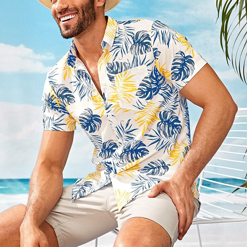LUXURY Louis Vuitton Tropical Yellow Hawaiian Shirt Beach Short 2023 -  USALast