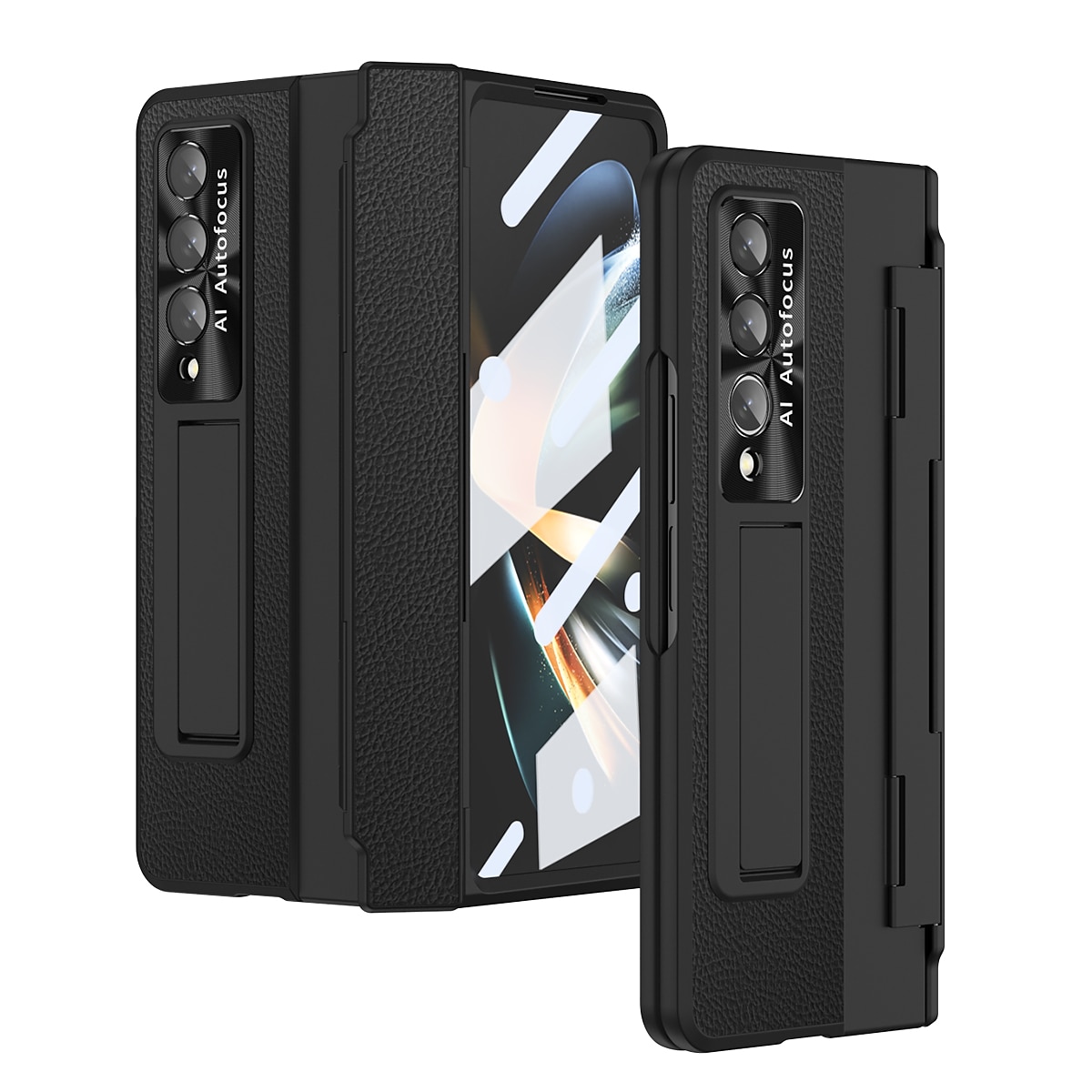 Чехол для телефона для Samsung Galaxy Z Fold 5 Z Fold 4 Z Fold 3 Flip бамперный флип полный корпус защитный однотонный ПК PU кожа 2025 - $36.99 –P12