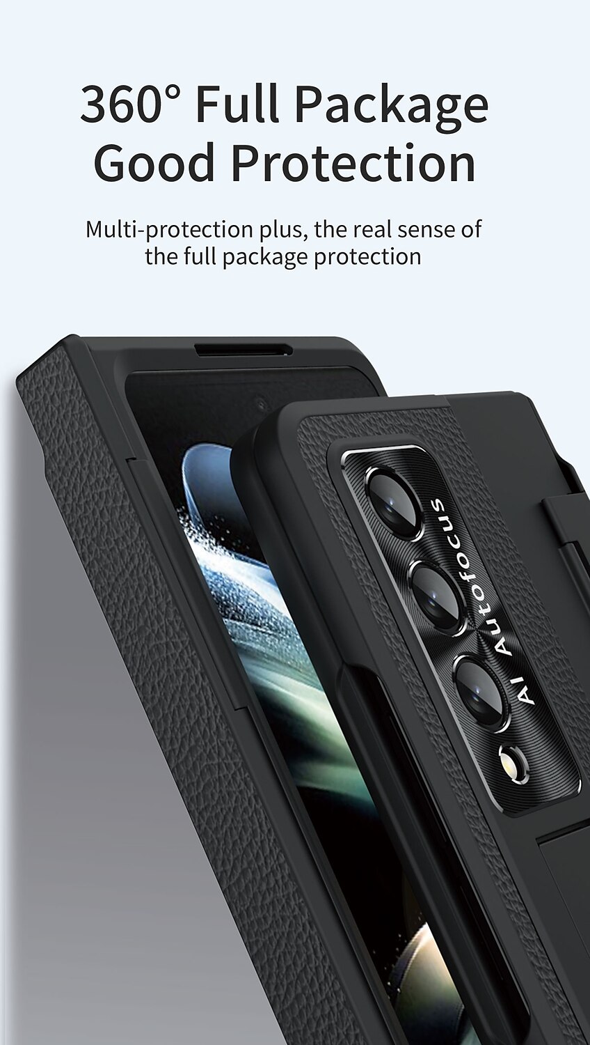 Чехол для телефона для Samsung Galaxy Z Fold 5 Z Fold 4 Z Fold 3 Flip бамперный флип полный корпус защитный однотонный ПК PU кожа 2025 - $36.99 –P6