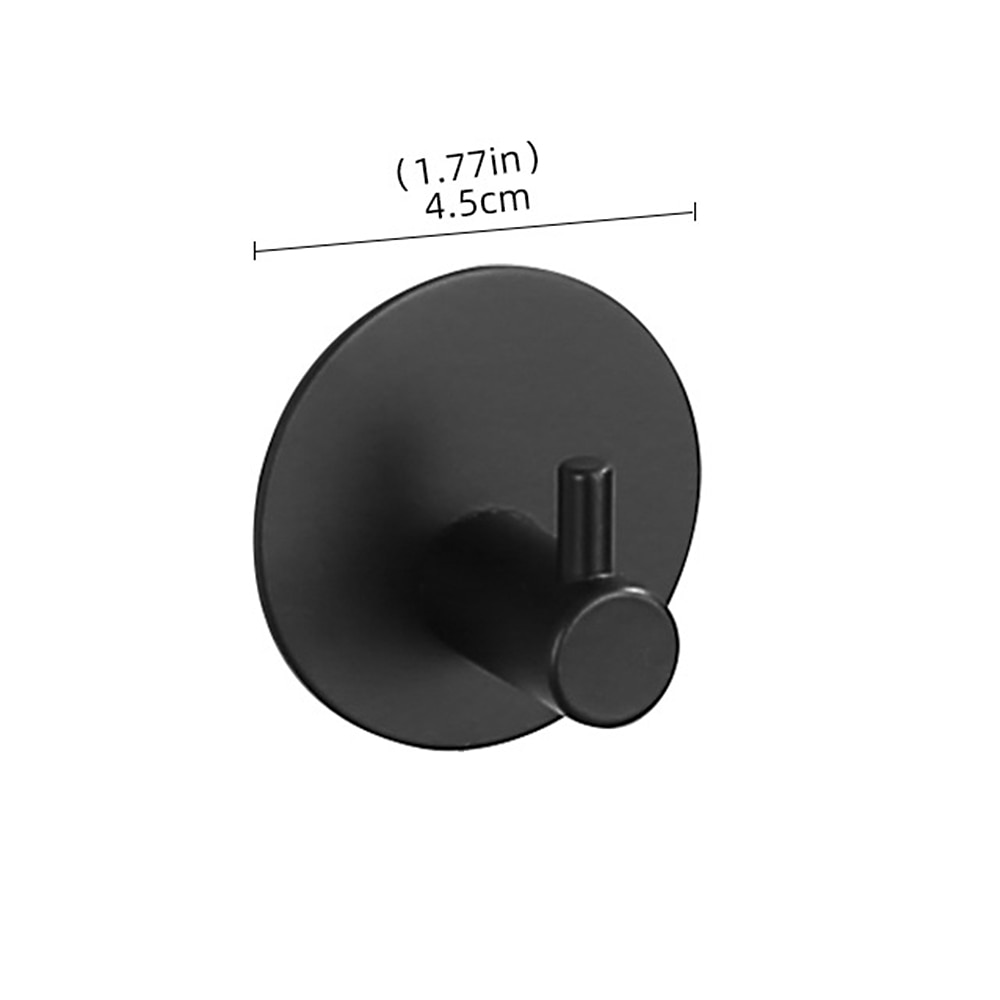 ganchos de pared autoadhesivos ganchos para batas baño 304 gancho de acero inoxidable cocina baño gancho perforado libre gancho único puerta trasera metal perchero 2025 - $9.99 –P9