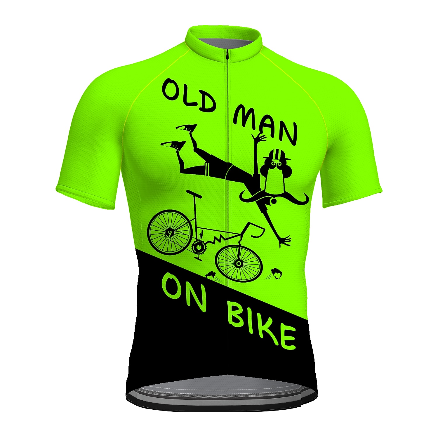 Per uomo Maglia da Ciclismo Grafico Divertente VECCHIO IN BICICLETTA Manica Corta Bicicletta Maglia Top con 3 tasche posteriori Mountain Bike MTB Ciclismo su strada Asciugatura Rapida Strisce del 2026 a $30.99 –P13