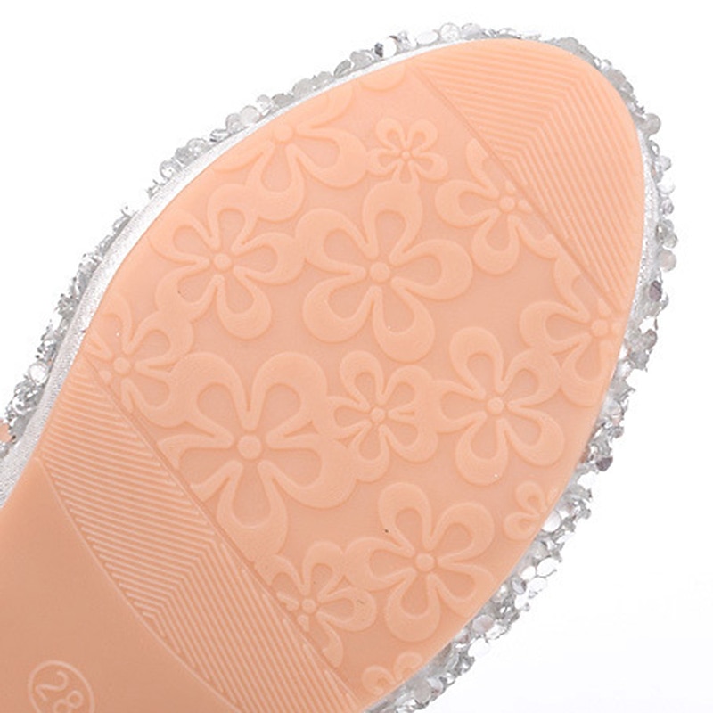 Zapatos de princesa Elsa de cuento de hadas de Frozen para niñas, película de cosplay, lentejuelas, Halloween, zapatos plateados, dorados y rosados, Halloween, carnaval, mascarada, disfraces de plástico de poliéster. 2026 - $47.99 –P20