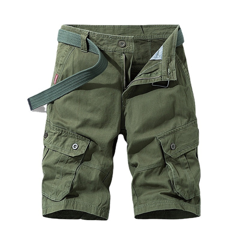 Herre Cargoshorts Shorts Shorts til turbruk 6 lommer عادي Komfort Pustende Knelengde Avslappet Daglig Gateklær 100 % bomull Sport Mote Blå Grønn Mikroelastisk 2025 - $21.99 –P3
