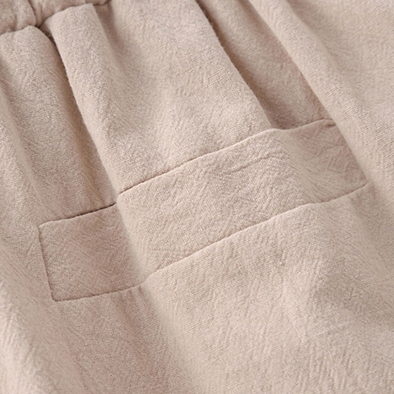 Homens Shorts de linho Shorts de verão Calças Capri Bolsos Com Cordão Cintura elástica Tecido Conforto Respirável Comprimento da panturrilha Casual Feriado Para Noite à moda Clássico Preto Branco de 2025 por $16.49 –P2