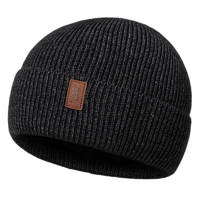 Homens Gorro gorro de lã Chapéus de inverno Preto Vermelho Algodão Tricotado Básico Contemporâneo Moderno Roupa Diária Férias Cor Sólida / Simples Materiais Leves Conveniência de 2025 por $12.49 –P6
