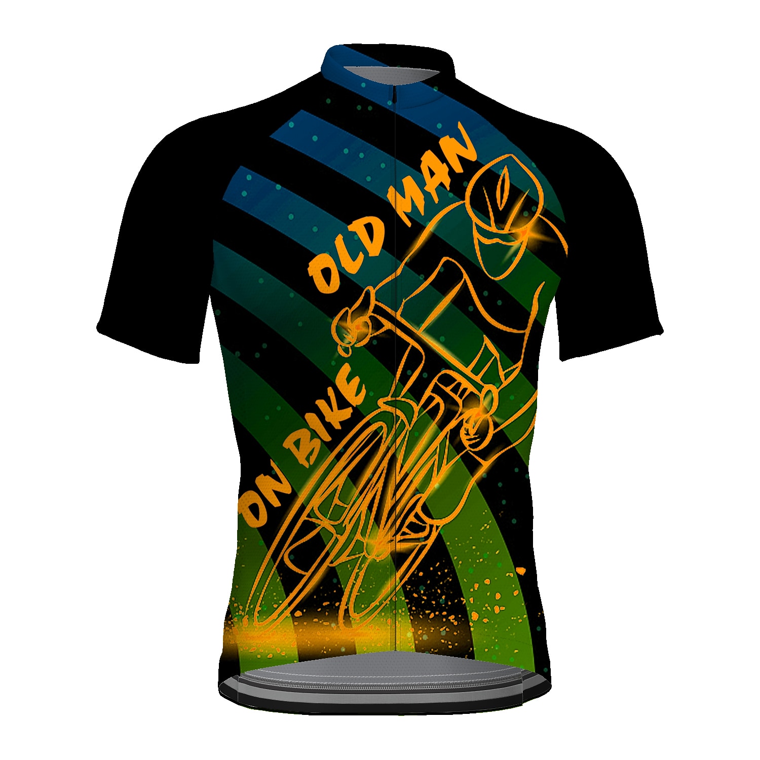 Per uomo Maglia da Ciclismo Grafico Divertente VECCHIO IN BICICLETTA Manica Corta Bicicletta Maglia Top con 3 tasche posteriori Mountain Bike MTB Ciclismo su strada Asciugatura Rapida Strisce del 2026 a $30.99 –P9
