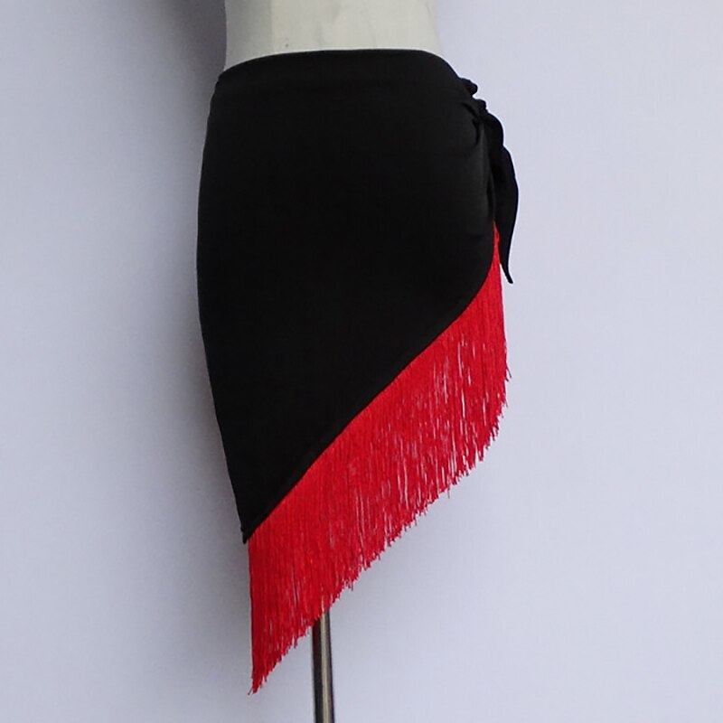 Ceinture de danse latine cordon de serrage frangé gland épissage entraînement de performance pour femmes mélange de coton haut de 2025 ? $9.49 –P6