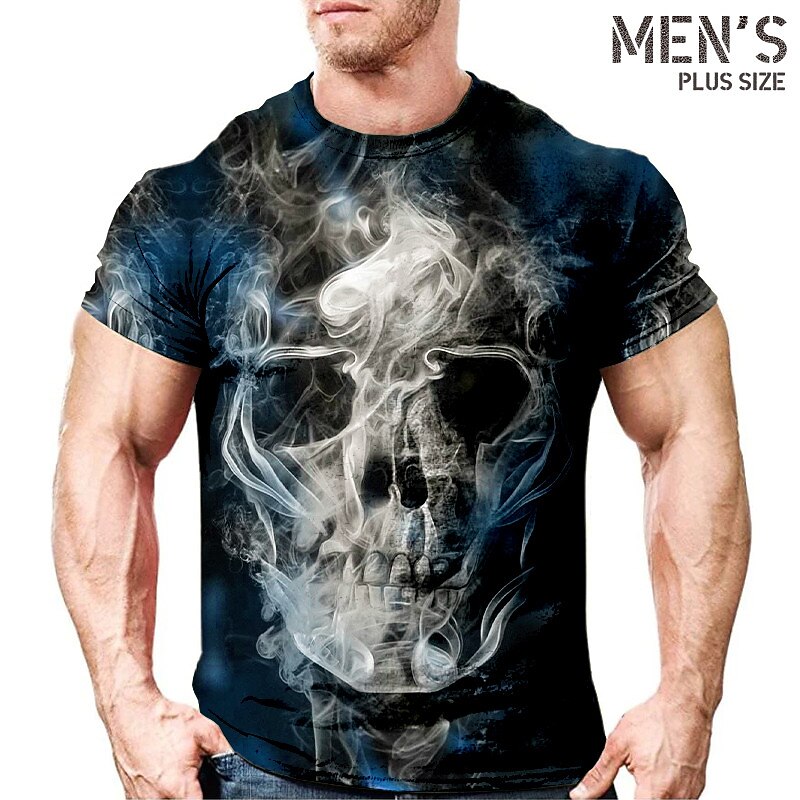 Voor heren Grote maten T-shirt Groot en klein Grafisch Strakke ronde hals Afdrukken Korte mouw Lente zomer Vintage Modieus Streetwear Basic Casual Sport Tops 2026 - $20.99 –P2