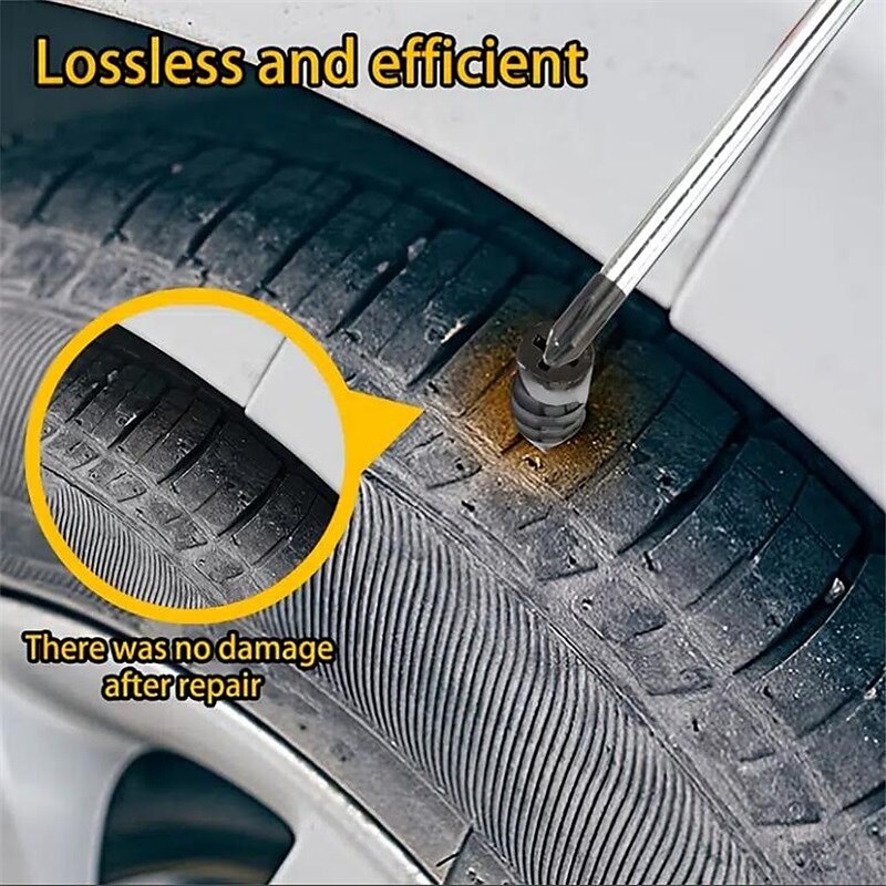 StarFire 40pcs Tire Repair Rubber Nails 20 Small Nails & 20 Large Nails Self-Service Tire Repair Rubber Screws For Car Motorcycle Tire Puncture Repair 2025 - $17.99 –P5
