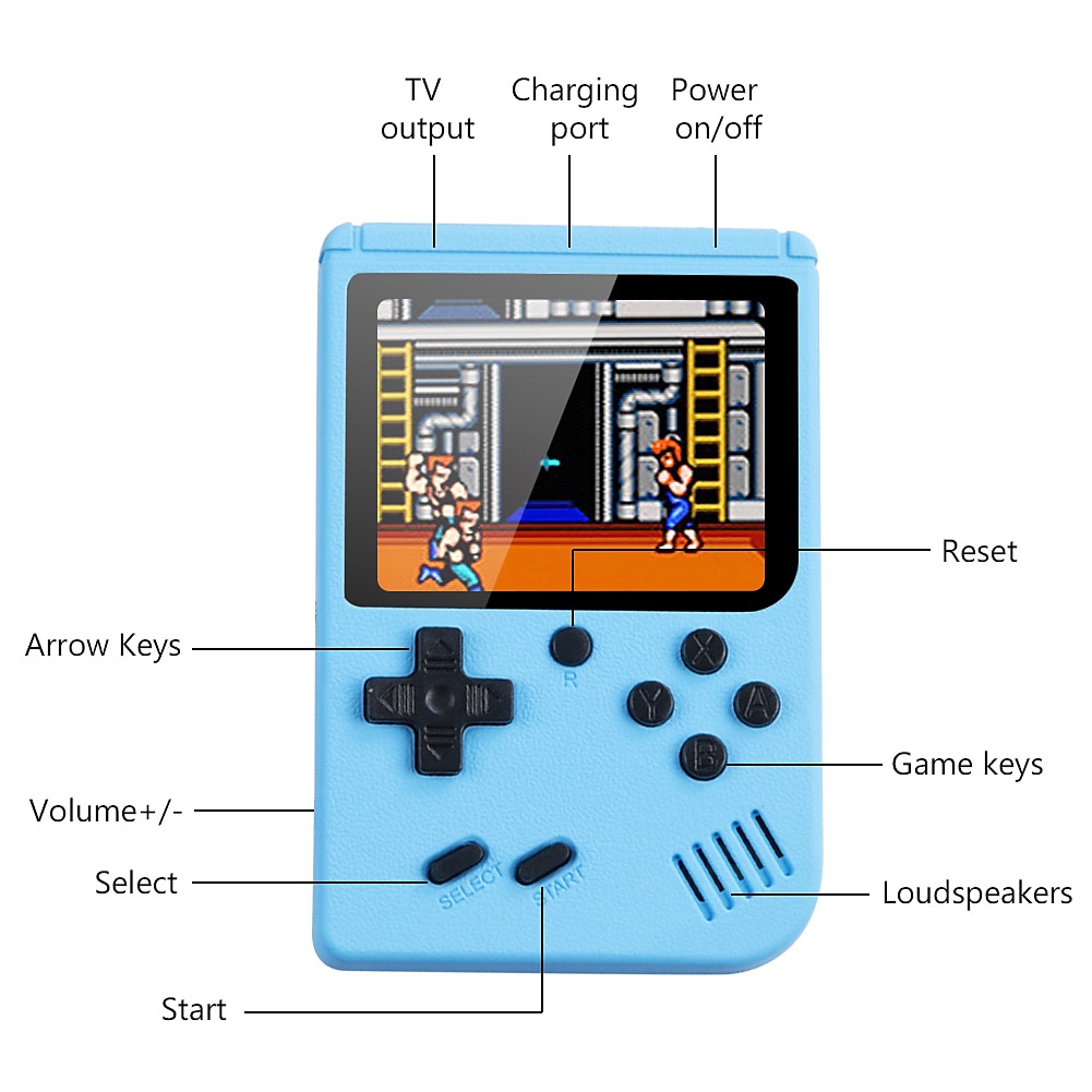 500 In 1 3 Inch LCD Video Toy Gaming Player Mini Handheld Games Toys Game Console For Kids Portable Game Playing Machine 2025 - $26.99 –P6