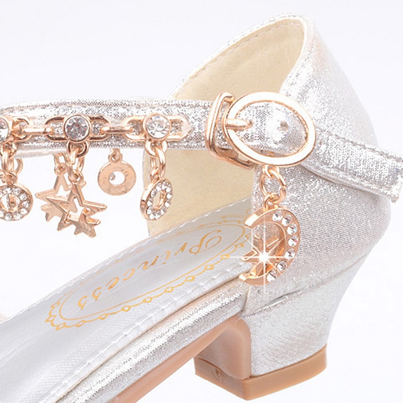 Zapatos de princesa Elsa de cuento de hadas de Frozen para niñas, película de cosplay, lentejuelas, Halloween, zapatos plateados, dorados y rosados, Halloween, carnaval, mascarada, disfraces de plástico de poliéster. 2026 - $47.99 –P18