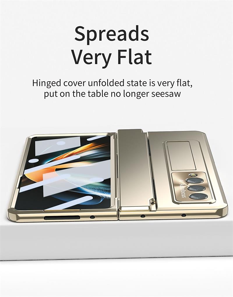 телефон Кейс для Назначение SSamsung Galaxy Z-сгиб 6 Z Fold 5 Z Fold 4 Z Fold 3 Чехол со стендом Флип Полная защита тела Однотонный ПК 2025 - $34.99 –P9