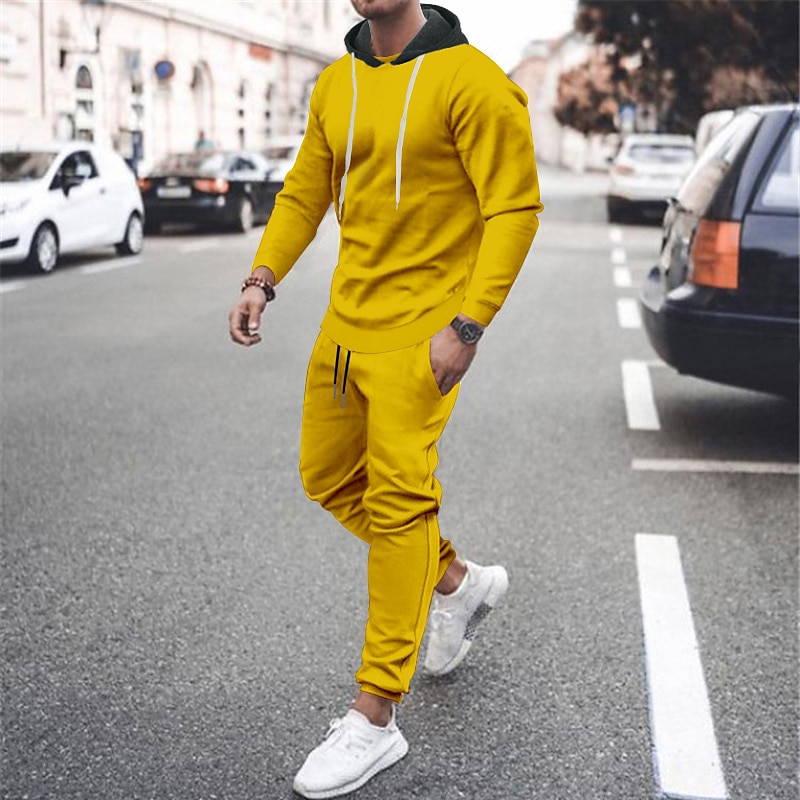 Tracksuit clearance mens yellow