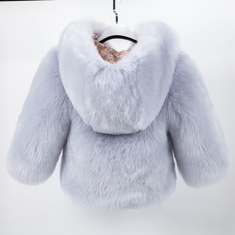Kinderen Voor meisjes Jas van imitatiebont Effen Kleur Actief Buiten Katoen jas bovenkleding 2-12 jaar Herfst Zwart verdikt Paars verdikt Lichtgrijs verdikt 2025 - $38.99 –P8