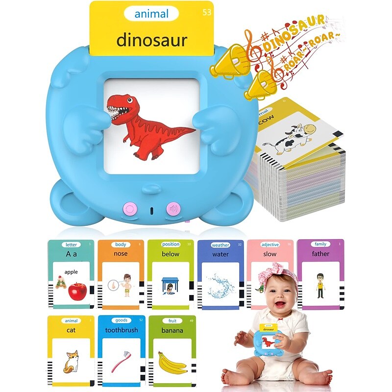 255 carte 510 parole visive talk flash card giocattoli educativi di apprendimento per i bambini del bambino ragazzo ragazza logopedia giocattoli autismo giocattoli festival regali di compleanno del 2025 a $29.99 –P1