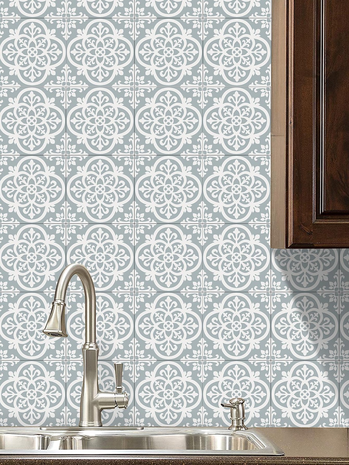 Vintage Self-Adhesive Tile Sticker Square Peel and Stick Non-Slip Waterproof Removable PVC Bathroom Kitchen Home Decor Floor Wall Stair Tile Sticker 2025 - $13.99 –P18