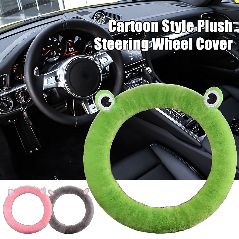 Car Steering Wheel Cover Plush Winter Universal Steering-wheel