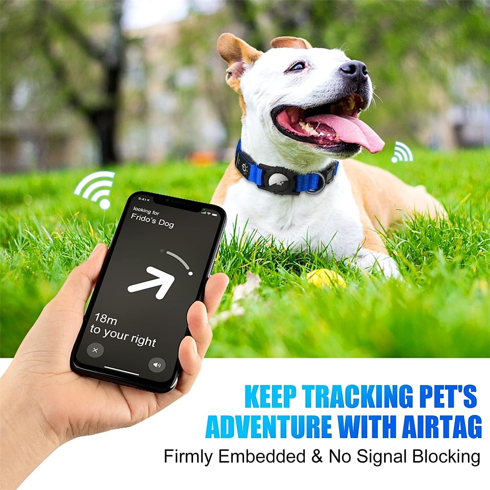 LED Dog Collar with AirTag Holder – IPX7 Waterproof USB-C Rechargeable Glow Nylon Pet Collar for Small Dogs & Puppies, Light Up Flashing for Night Walking 2026 - $20.16 –P9