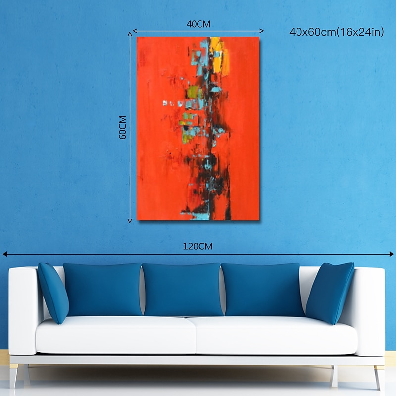 pintura a óleo artesanal pintada à mão arte de parede abstrata pintura em tela decoração de casa moldura esticada pronta para pendurar de 2026 por $131.99 –P7