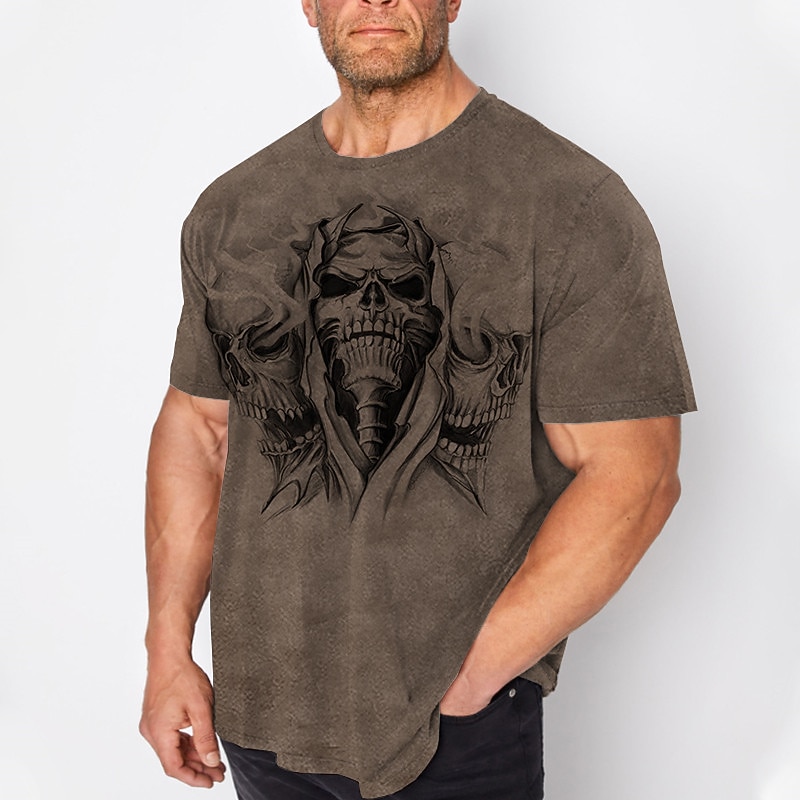 Per uomo Plus Size maglietta Grande e alto Pop art Girocollo Stampa Manica corta Primavera estate Vintage Di tendenza Streetwear Essenziale Informale Sport Top del 2026 a $20.99 –P3