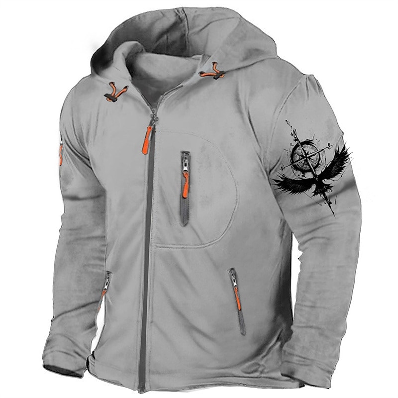 Per uomo Guerriero vichingo Semplice Manica Lunga Felpe Con Cappuccio Streetwear Casual Sport & Outdoor Quotidiano Primavera & Autunno Nero Grigio chiaro Grigio scuro Abbigliamento progettista S M L del 2025 a $27.99 –P1