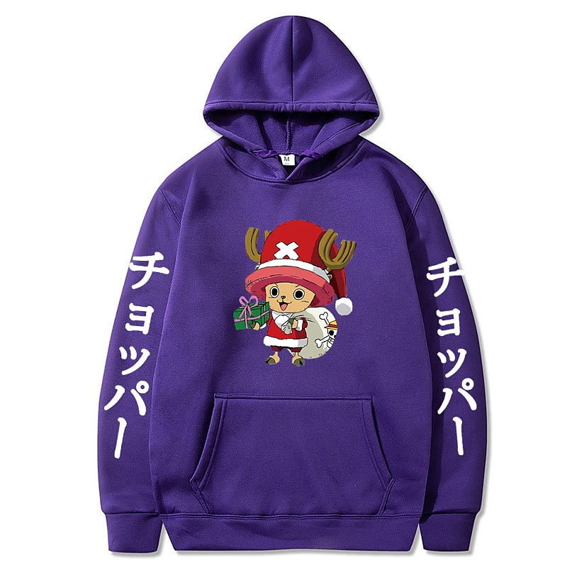 One Piece Tony Tony Chopper Felpa con cappuccio Anime Cartone animato Manga Tasca frontale Grafica Per Da coppia Per uomo Per donna Per adulto Stampa a caldo del 2025 a $27.99 –P11