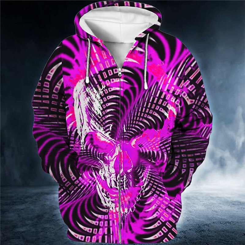 Voor heren 3D Print Grafische prints Trui met capuchon Hoodies Sweatshirt Hoodie met volledige rits Lange mouw Sweatshirt met capuchon Capuchon Streetwear 3D-afdrukken Sport & Outdoor Dagelijks Sport 2025 - $27.99 –P4