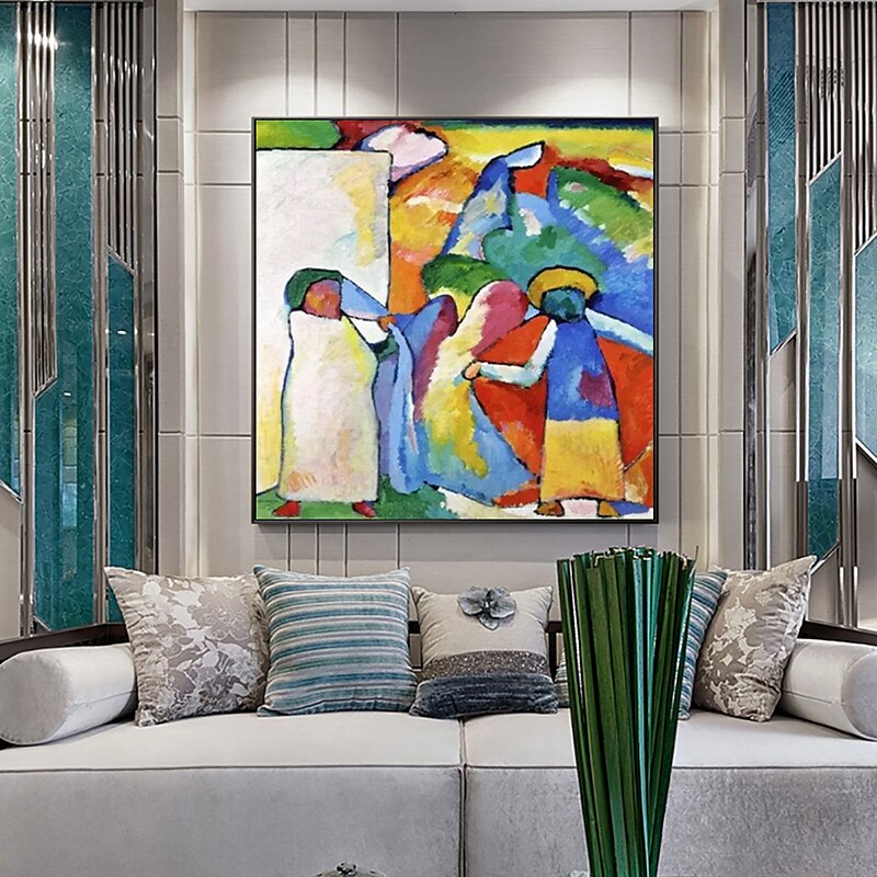Famous Oil Painting Canvas Wall Art Decoration Wassily Kandinsky Abstract for Home Decor Rolled Frameless Unstretched Painting 2025 - GBP £64.38 –P10