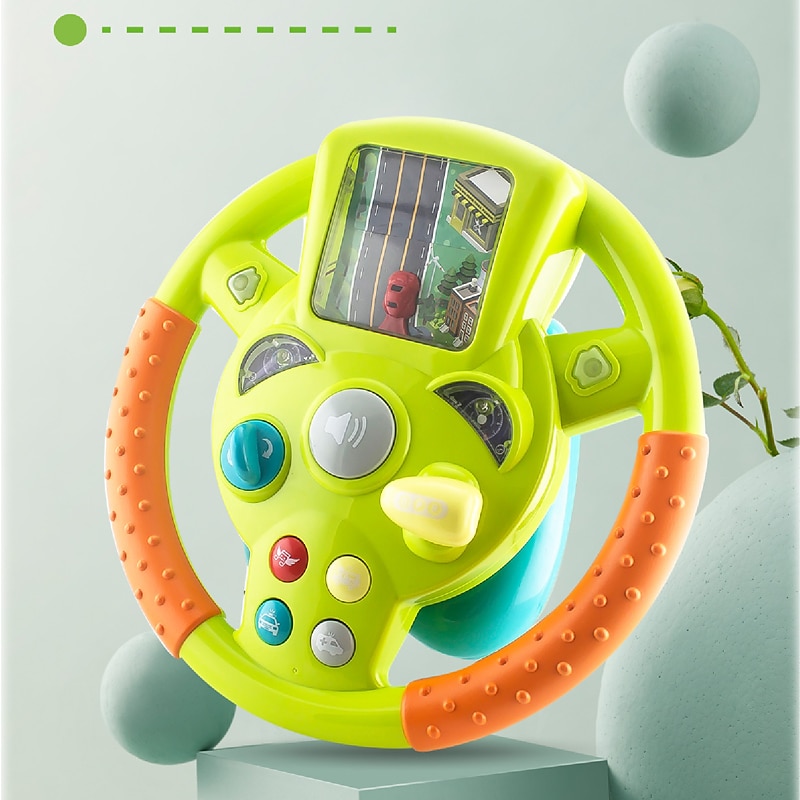 Kindersimulation Lenkrad elektrisches Spielzeug Beifahrer