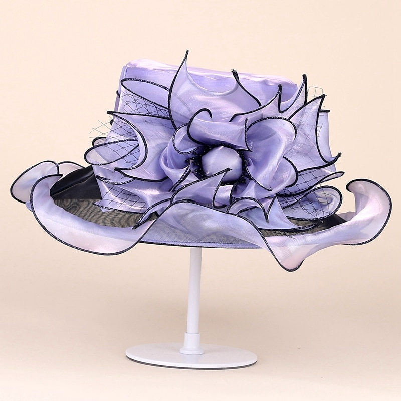 Chapéus de seda de gelo elegantes estilo clássico simples com laço 1 pc festa/noite/chá festa headpiece/ocasião especial/escritório & carreira/casual/aniversário/novo de 2025 por $28.99 –P1