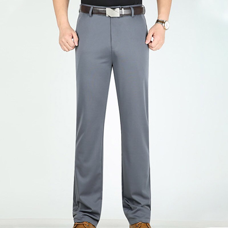 Herren Anzughosen Hose Hosen Tasche Gerade geschnitten Glatt Hochzeit B¨¹ro Arbeit Baumwollmischung Schick & Modern Ausgefallene Weiß Wein Hoher Taillenbund Mikro-elastisch 2025 - $25.99 –P17