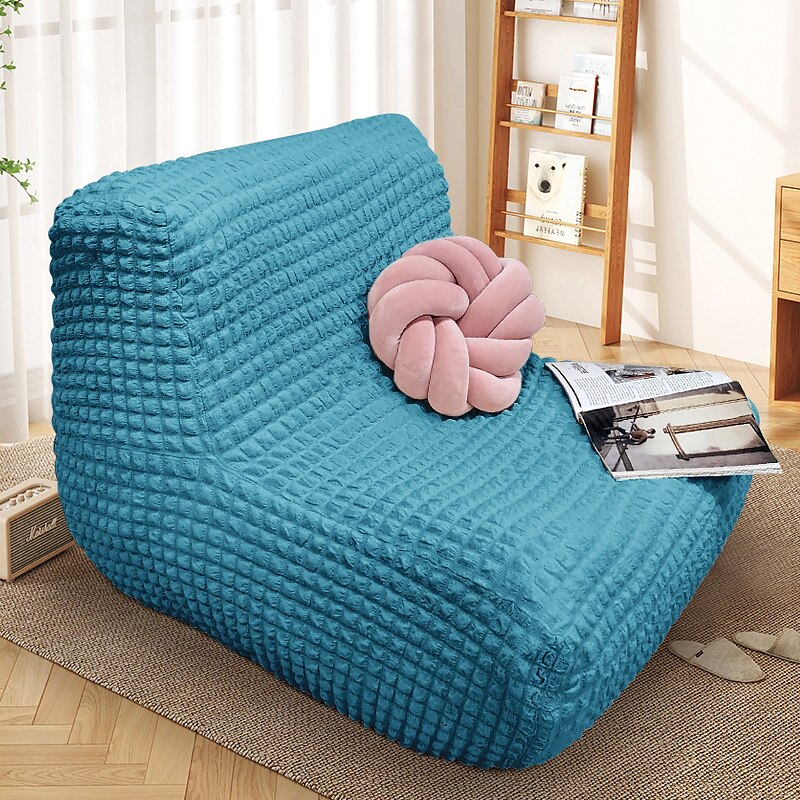 Funda para sofá individual, funda para sofá de suelo sin brazos color burdeos, funda elástica de una pieza, funda extraíble y lavable a máquina 2025 - $57.99 –P17