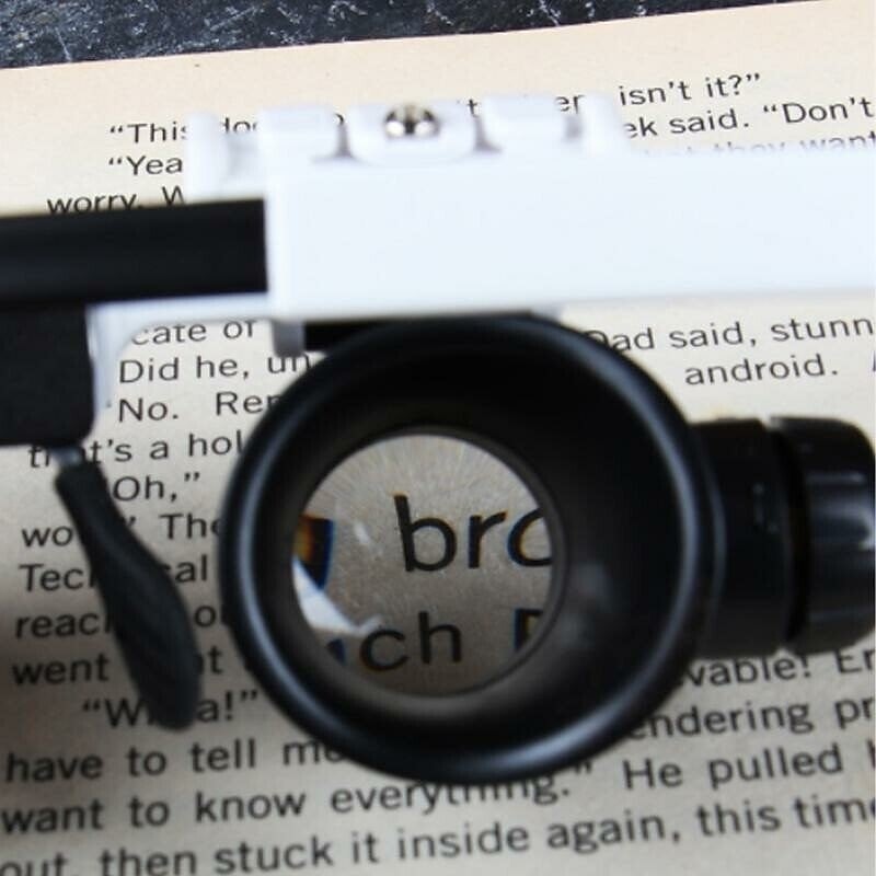 Magnifying Glasses 8X 15X 23X Magnifier LED Headband Glass Eye Magnifying Repair Tool Watchmaking Coin Stamp Currency Book Errors Jewelry Necklace Magnifier Glasses Beading Biology Loupe Microscope 2025 - ₪50.97 –P6