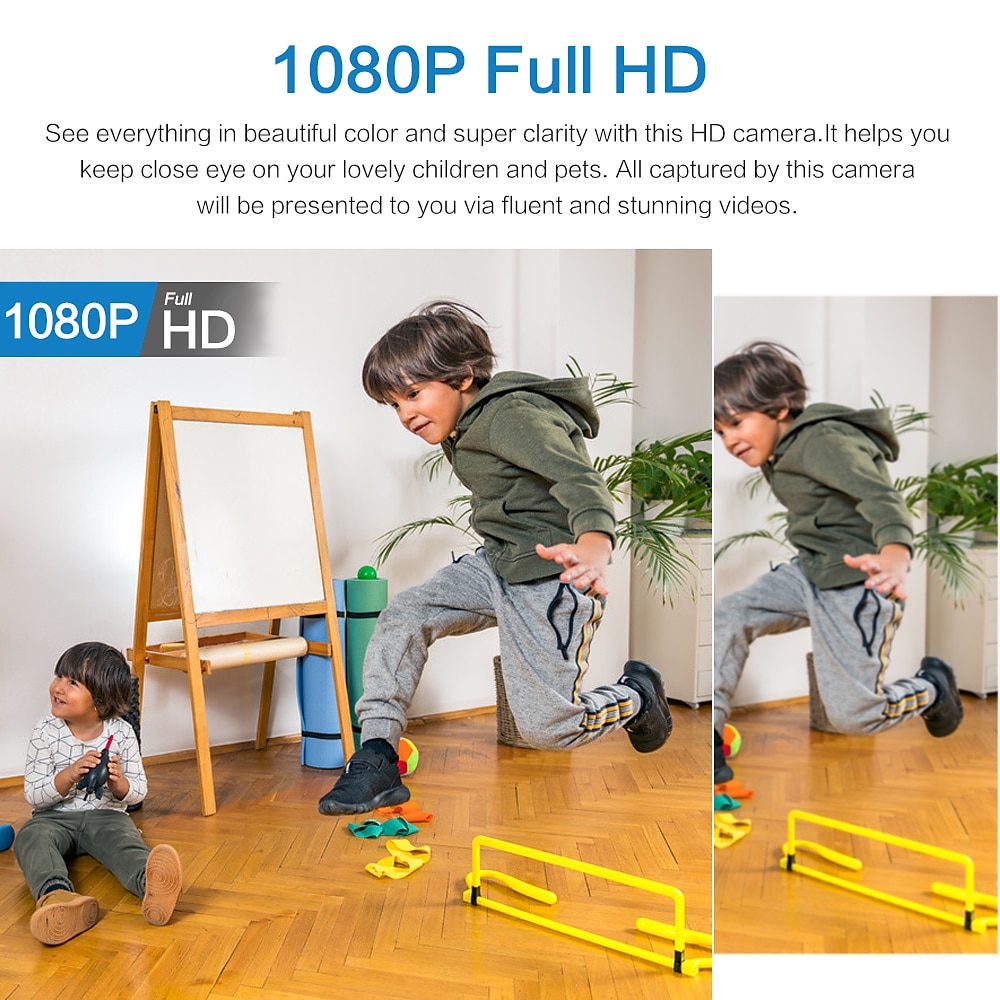 Mini WiFi Camera - Full HD 1080P Security Camera with IR-CUT, Night Vision, Motion Detection 2025 - $39.99 –P12