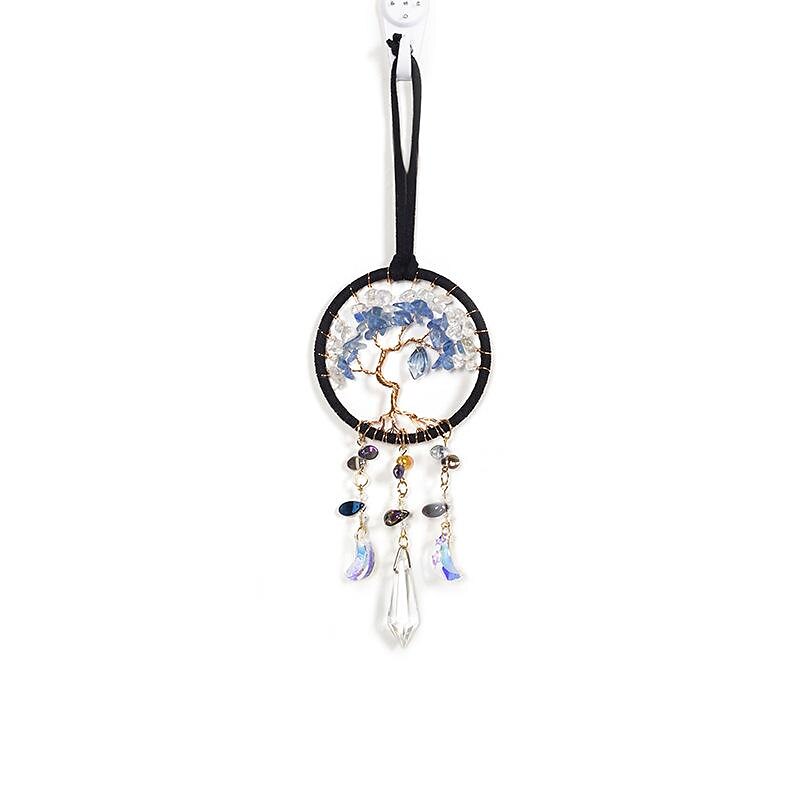leven van boom zonnevanger dromenvanger met kleurrijk kristal handgemaakt cadeau muur opknoping windgong auto opknoping huis hanger 7x35cm/2.76''x13.78'' 2025 - $15.49 –P4