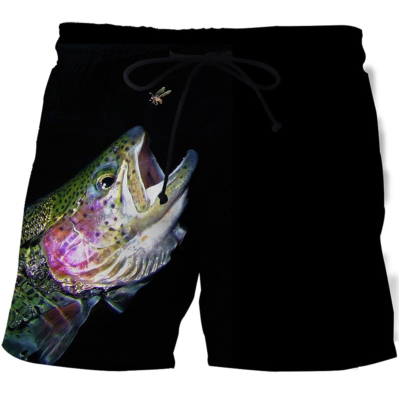 Homens Estampas Abstratas Peixes Calção Justo de Natação Shorts de Natação Bermuda de Surf Cintura Média Moda Roupa de rua Casual Ao ar livre Diário Feriado Bolsos Com Cordão Cintura elástica Designer de 2025 por $19.99 –P14