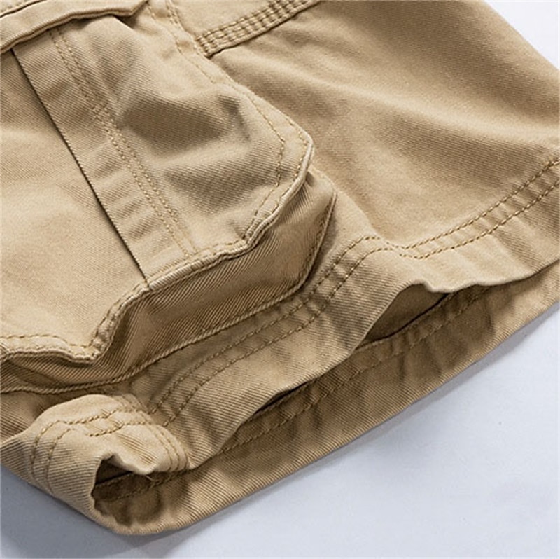 Herre Cargoshorts Shorts Shorts til turbruk 6 lommer عادي Komfort Pustende Knelengde Avslappet Daglig Gateklær 100 % bomull Sport Mote Blå Grønn Mikroelastisk 2025 - $21.99 –P12