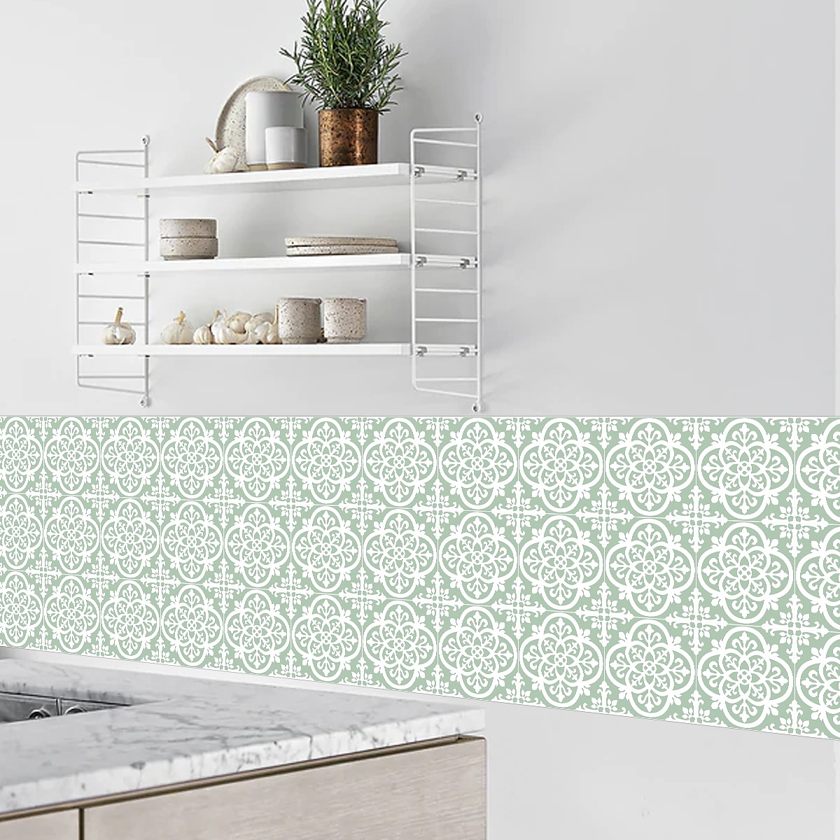 Vintage Self-Adhesive Tile Sticker Square Peel and Stick Non-Slip Waterproof Removable PVC Bathroom Kitchen Home Decor Floor Wall Stair Tile Sticker 2025 - $13.99 –P8