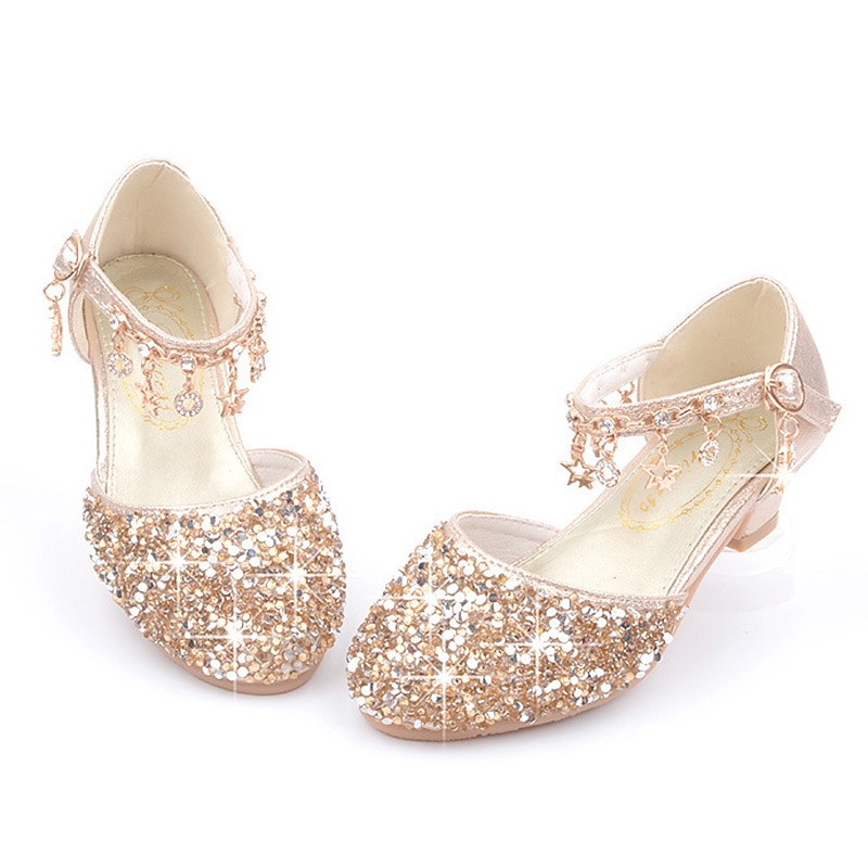 Zapatos de princesa Elsa de cuento de hadas de Frozen para niñas, película de cosplay, lentejuelas, Halloween, zapatos plateados, dorados y rosados, Halloween, carnaval, mascarada, disfraces de plástico de poliéster. 2026 - $47.99 –P6